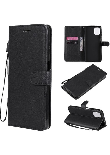 Motorola Moto G9 Artı Kartvizit ile Iş Cüzdan Telefon Kılıfı Için Flip Case (Yurt Dışından)