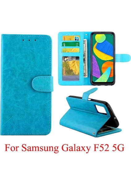 Samsung Galaxy F52 5g Kart Tutucu Manyetik Kapatma Kickstand Için Flip Case (Yurt Dışından) indirimleri