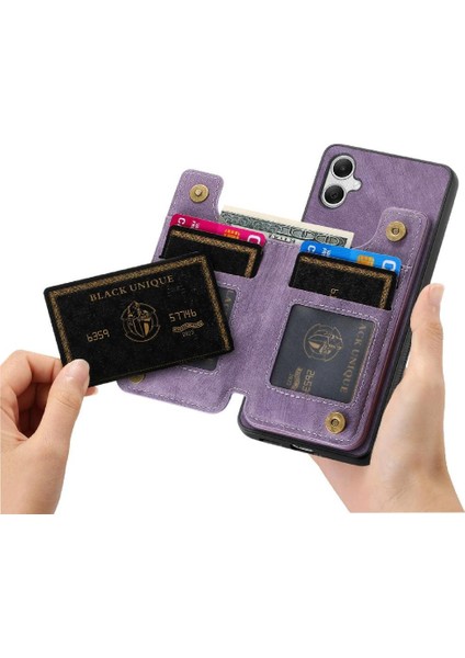 Samsung Galaxy A05 Için Kılıf Standı Fonksiyonu Katlanabilir Arka Kapak Vintage (Yurt Dışından) modelleri