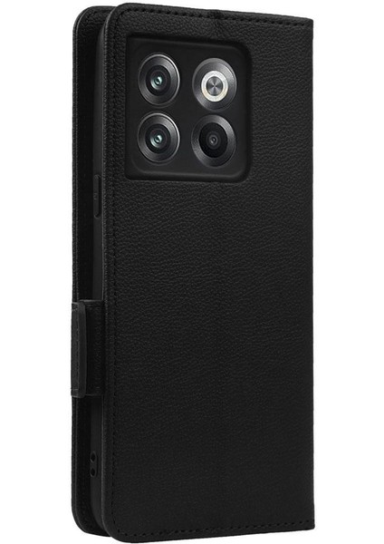 Oneplus 10T Için Kılıf Cüzdan Yan Toka Pu Deri Kart Yuvaları Tutucu (Yurt Dışından)