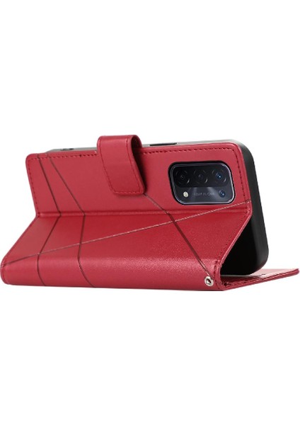 Oppo A54 5g Üç Kart Yuvaları Için Flip Case Kickstand Darbeye Şok (Yurt Dışından)