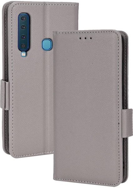 Samsung Galaxy A9 2018 Pu Deri Manyetik Kart Yuvaları Tutucu Yan (Yurt Dışından) modelleri