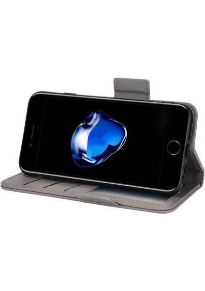 Iphone 7/8 Için Kılıf Manyetik Cüzdan Yan Toka Kart Yuvaları Tutucu Pu (Yurt Dışından)