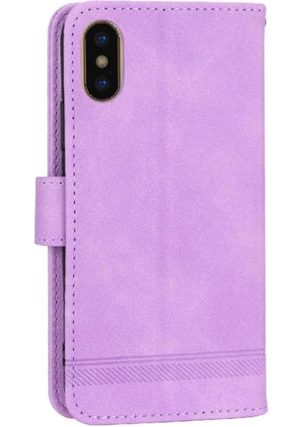 IPhone Xs Max Bileklik Manyetik Kapatma Premium Kart Yuvaları Için Flip Case (Yurt Dışından)