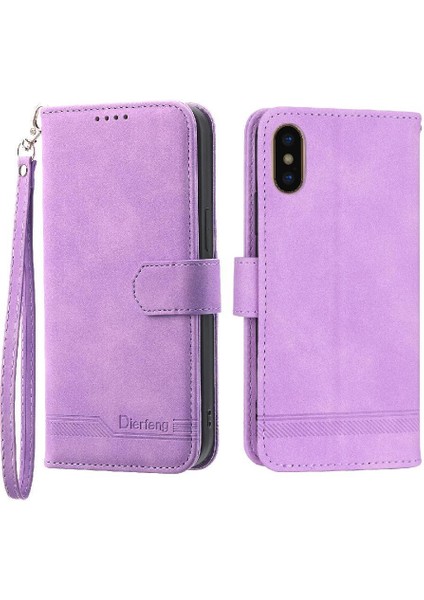 IPhone Xs Max Bileklik Manyetik Kapatma Premium Kart Yuvaları Için Flip Case (Yurt Dışından)