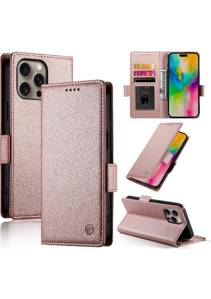 IPhone 16 Pro Max Cüzdan Günlük Kullanım Için Flip Case Kart Yuvaları Flip Iş (Yurt Dışından)