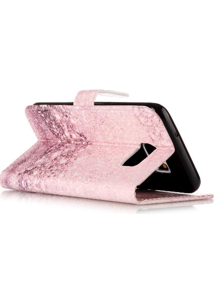Samsung Galaxy S7 Kenar Tam Koruma Için Flip Case Mermer Desen Pu (Yurt Dışından)