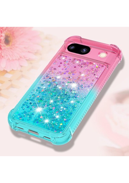 Google Piksel 8A Akan Sparkle Hareketli Kapak Temizle Tampon Sıvı Için Kılıf (Yurt Dışından) fırsatları