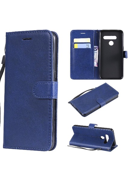 Lg V50 Klasik Düz Renk Iş Cüzdan Telefon Kılıfı Için Flip Case ile (Yurt Dışından)