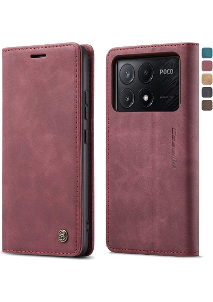 Xiaomi Poco X6 Pro 5g Flip Için Flip Case Folio Kitap Kılıf Kart Yuvası Kapatma (Yurt Dışından)