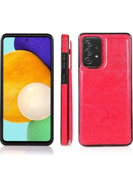 Cüzdan Kılıf Samsung Galaxy Için A52S 5g Çift Manyetik Toka Kart Yuvaları (Yurt Dışından)