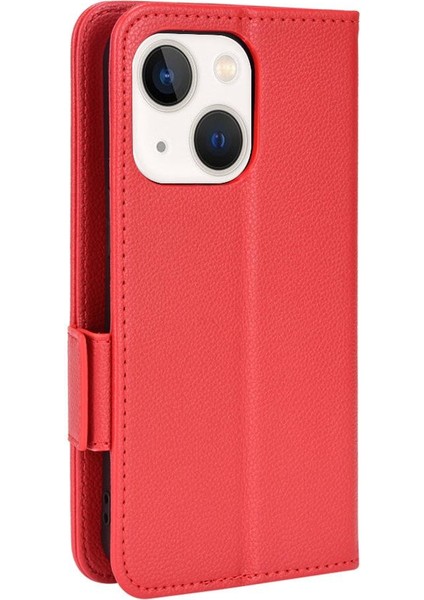Iphone 13 Için Kılıf Mini Yan Toka Kart Yuvaları Tutucu Pu Deri Cüzdan (Yurt Dışından)
