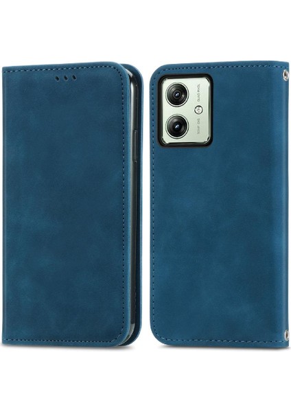 Motorola Moto G54 5g Cüzdan Deri Kılıf Basit Iş Için Flip Case (Yurt Dışından)
