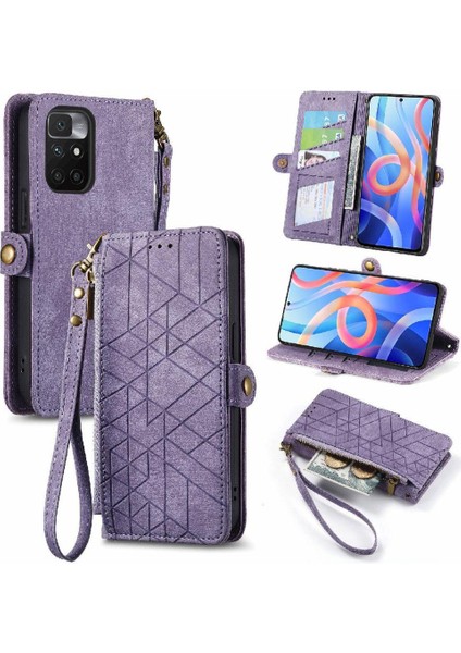 Xiaomi Redmi Not 11 Için Flip Case 4g Darbeye Basit Iş Cüzdan (Yurt Dışından)