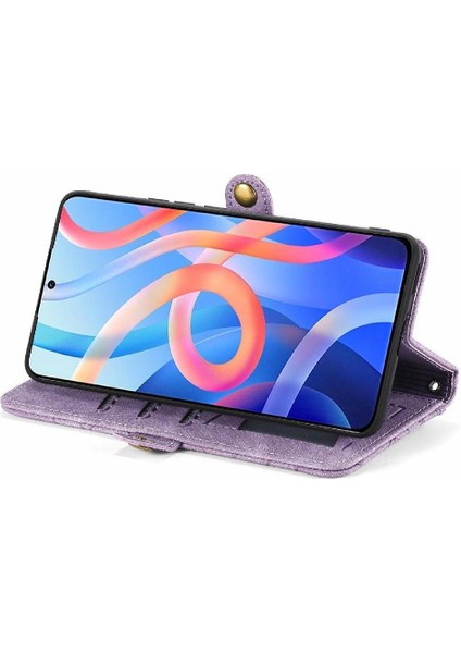 Xiaomi Redmi Not 11 Için Flip Case 4g Darbeye Basit Iş Cüzdan (Yurt Dışından)
