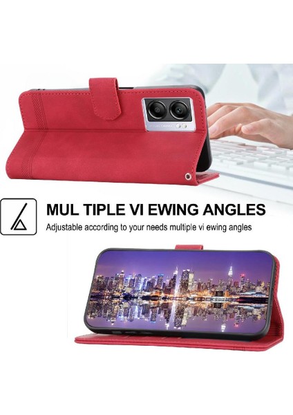 Oppo A57 5g Manyetik Kapatma Nakit Cep Bileklik Premium Için Flip Case (Yurt Dışından)