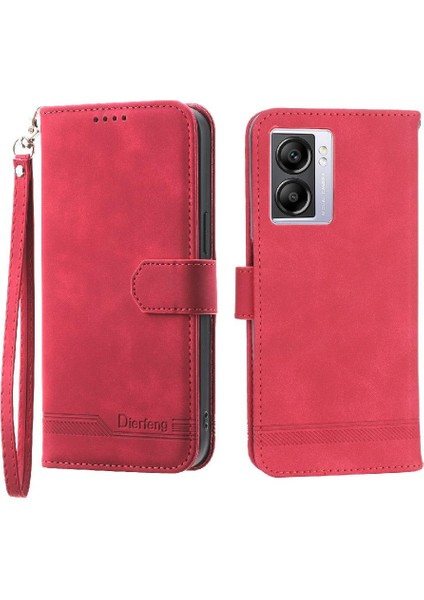 Oppo A57 5g Manyetik Kapatma Nakit Cep Bileklik Premium Için Flip Case (Yurt Dışından)