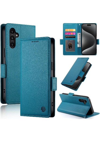 Samsung Galaxy A15 Iş Cüzdan Günlük Kullanım Flip Kart Yuvaları Için Flip Case (Yurt Dışından)