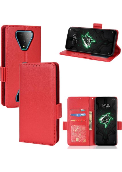 Xiaomi Siyah Köpekbalığı 3 Yan Toka Cüzdan Manyetik Kart Yuvaları Pu (Yurt Dışından)