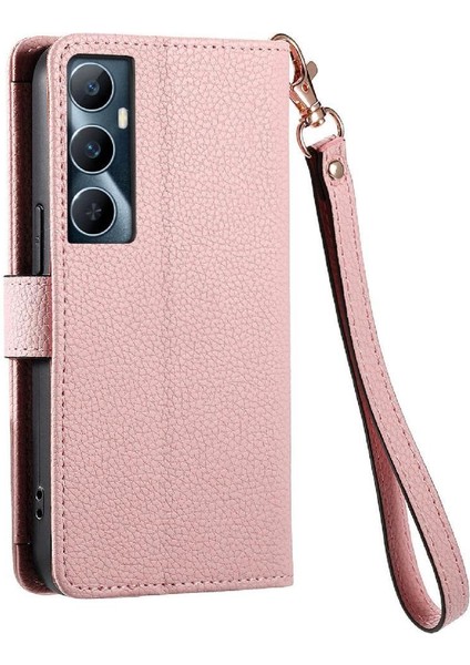 Realme C65 Aşk Fermuar Cüzdan Deri Kılıf Için Flip Case Darbeye (Yurt Dışından) modelleri