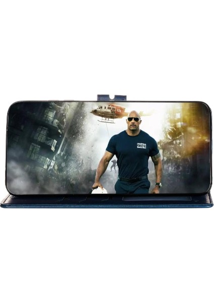 Samsung Galaxy Wallet 5g Kickstand Manyetik Kapatma Kartı Için Cüzdan Kılıf (Yurt Dışından)