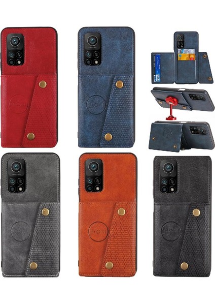 Cüzdan Kılıf Xiaomi Mi 10T Pro 5g Buit Demir Darbeye Koruyucu (Yurt Dışından)