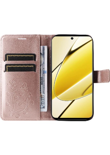 Realme Için Kılıf 11X5G Manyetik Kapak Pu Deri Darbeye Kapak Çevirin (Yurt Dışından)