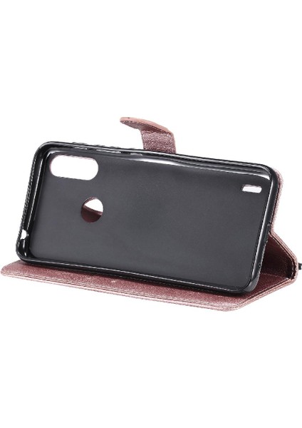 Motorola Moto E7 Güç Iş Cüzdan Telefon Kılıfı Için Kart ile Flip Case (Yurt Dışından)