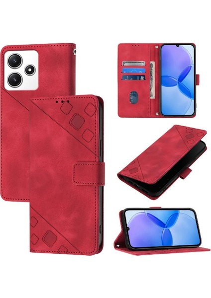 Xiaomi Redmi Için 12 4g Manyetik Deri Kart Tutucu Cüzdan Kapak Çevirin (Yurt Dışından)