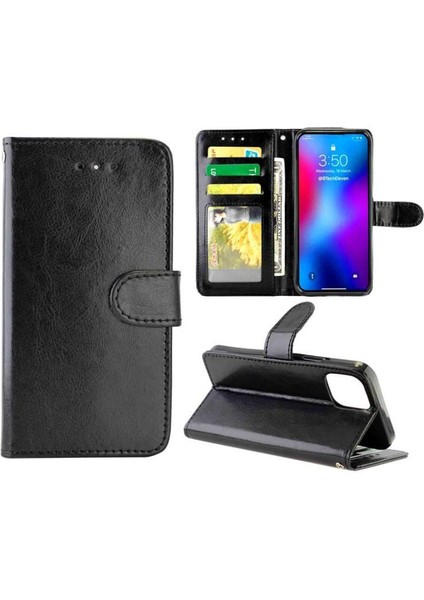 IPhone 12 Için Flip Case Pro Max Darbeye Pu Deri Manyetik Kapatma (Yurt Dışından)