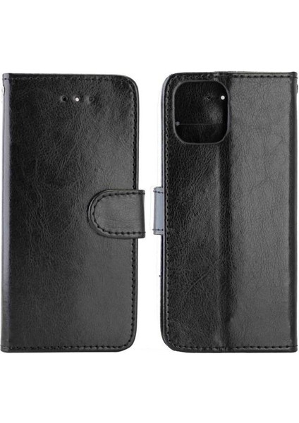 IPhone 12 Için Flip Case Pro Max Darbeye Pu Deri Manyetik Kapatma (Yurt Dışından)