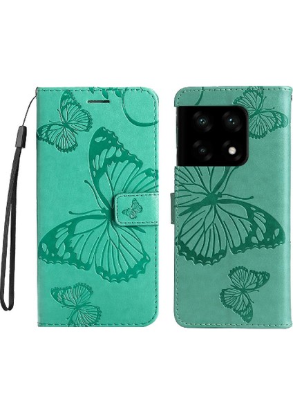 Oneplus 10 Için Flip Case Pro 5g Pu Deri Manyetik Kapak Kart Yuvası ile (Yurt Dışından)