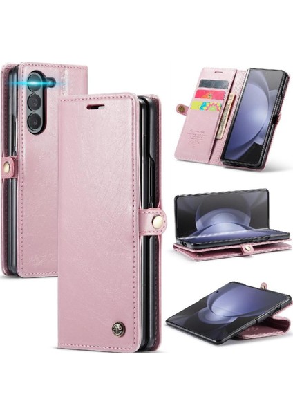 SZY Mall Samsung Galaxy Z Için Flip Case Fold 5 5g Kickstand Kart Tutucu Manyetik (Yurt Dışından)