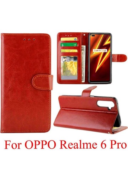 Realme 6 Pro Için Flip Case Kart Tutucu Kickstand Pu Deri Manyetik (Yurt Dışından) indirimleri