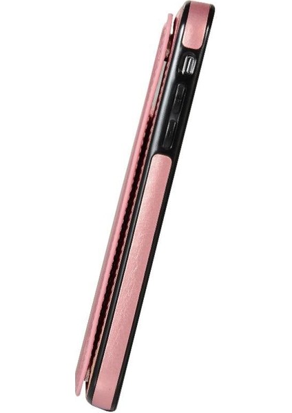 Kart Tutucu Kickstand Çift Manyetik ile IPhone Xs Max Için Cüzdan Kılıf (Yurt Dışından)