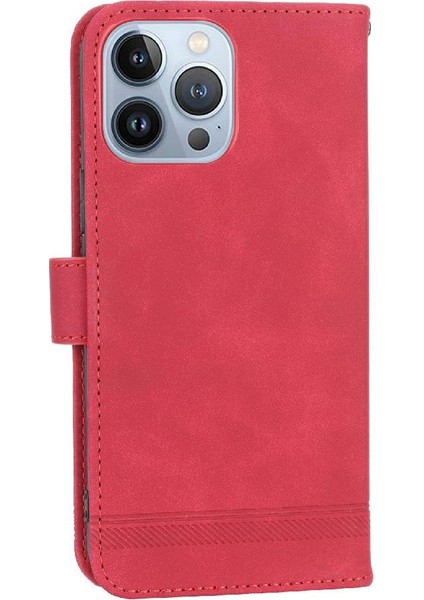 IPhone 13 Için Flip Case Pro Max Kart Yuvaları Manyetik Kapatma Premium Nakit (Yurt Dışından)