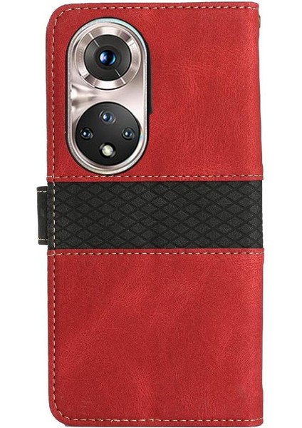 Cüzdan Kılıf Için Huawei P50 Pro Kart Yuvası Bilek Kayışı Çizilmeye Dayanıklı (Yurt Dışından) fırsatları