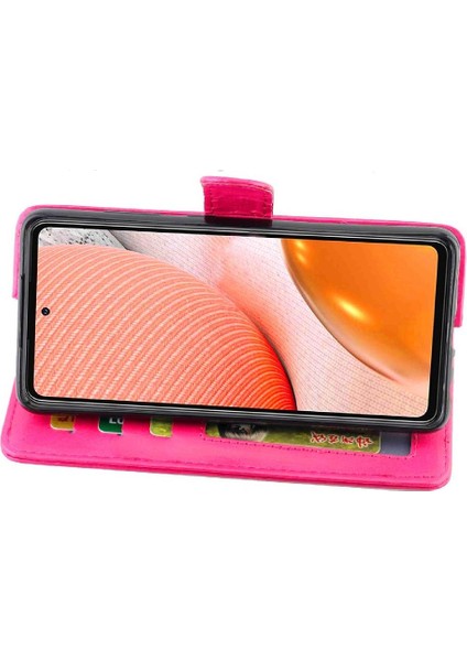 Samsung Galaxy A72 5g Kickstand Kart Tutucu Pu Deri Için Flip Case (Yurt Dışından) modelleri