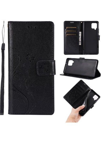 Samsung Galaxy Filp 5g Için Filp Durumda Kart Tutucu Kickstand Bilek Kayışı Pu (Yurt Dışından)