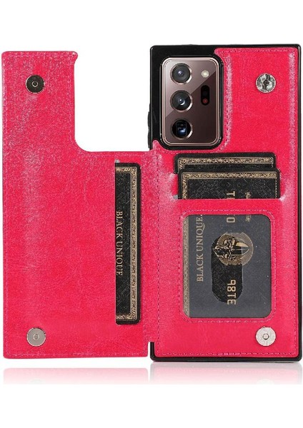 Cüzdan Kılıf Samsung Galaxy Not 20 Için Kickstand Çift Manyetik Toka Pu (Yurt Dışından) indirimleri