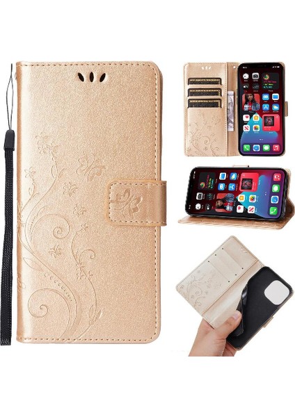 IPhone 16 Için Filp Durumda Pro Max Pu Deri Kickstand Kart Tutucu Manyetik (Yurt Dışından)