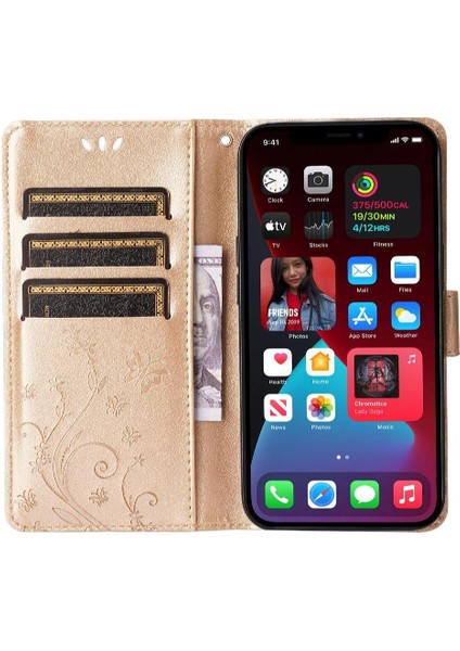 IPhone 16 Için Filp Durumda Pro Max Pu Deri Kickstand Kart Tutucu Manyetik (Yurt Dışından)