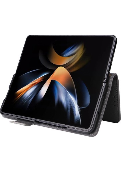 Samsung Galaxy Z Için Flip Case Fold 6 Kart Yuvaları Tutucu Manyetik Yan Pu (Yurt Dışından) fiyatları