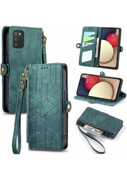 Samsung Galaxy A02S Cüzdan Için Flip Case Basit Iş Kapak Kılıfı (Yurt Dışından)