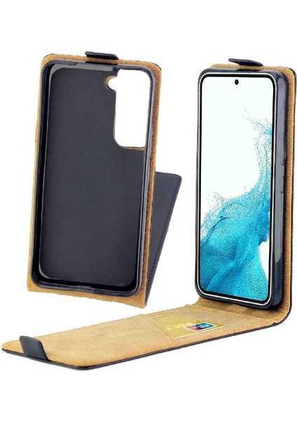 Samsung Galaxy S22 5g Tpu Deri Iş Tarzı Için Dikey Flip Case (Yurt Dışından)