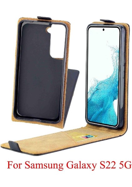 Samsung Galaxy S22 5g Tpu Deri Iş Tarzı Için Dikey Flip Case (Yurt Dışından) fırsatları