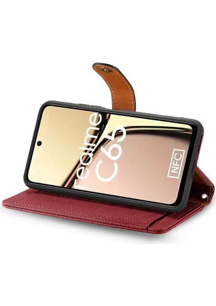 Realme C65 Aşk Fermuar Cüzdan Deri Kılıf Için Flip Case Darbeye (Yurt Dışından) indirimleri