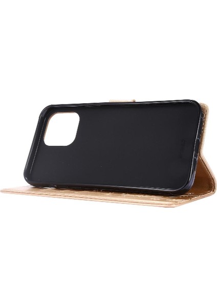 IPhone 13 Için Filp Durumda Mini Pu Deri Kickstand Bilek Kayışı Manyetik (Yurt Dışından)