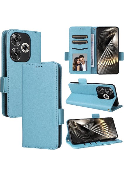 Xiaomi Poco F6 Manyetik Kart Yuvaları Tutucu Yan Toka Pu Deri (Yurt Dışından)