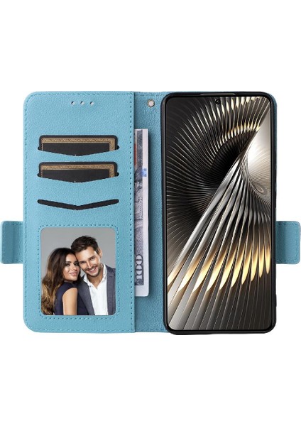 Xiaomi Poco F6 Manyetik Kart Yuvaları Tutucu Yan Toka Pu Deri (Yurt Dışından)
